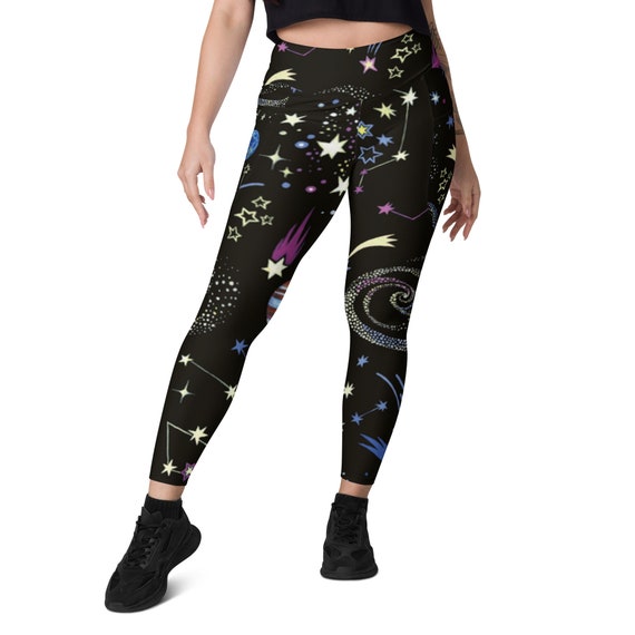 Universe Crossover leggings with pockets, leggings are designed for comfort, elasticity and softness. Can be worn as stand-alone garments