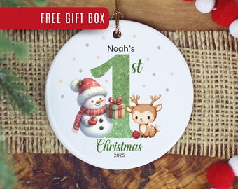 Baby Boy Ornament, Custom Baby Boy Christmas Ornament Personalized Baby Boy Keepsake Baby Boy First Christmas Ornament for Baby Boy Ornament