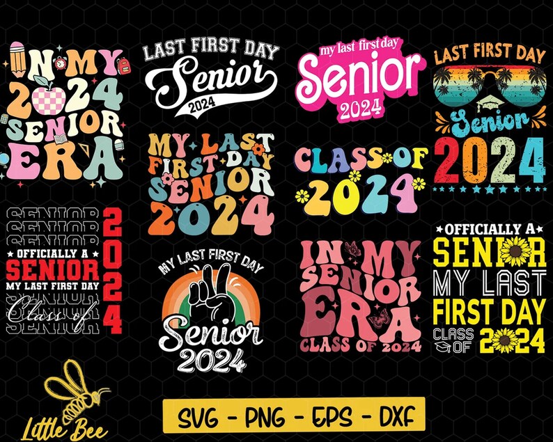 Senior 2024 Svg Bundle Class of 2024 Svg in My Senior Era Etsy Ireland