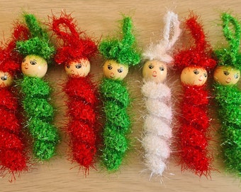 Worry Worm Lucky Worm Glitter - Christmas