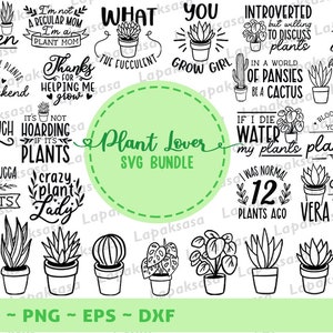 Pflanzenliebhaber-Svg-Bundle, Zimmerpflanze Art-Svg, Pflanzenmama-Svg, lustige Pflanzenzitat-Svg, Gartenzitat-Svg, Crazy Plant Lady-Svg, SVG-Dateien für Cricut
