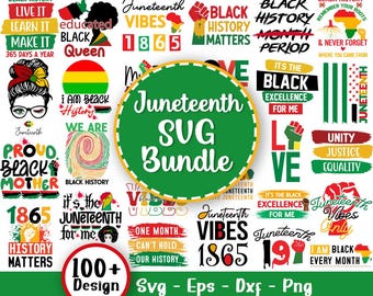 Juni-Svg-Bundle, schwarze Geschichte Png, Juni, Juni, Feiern Sie Juniteenth
