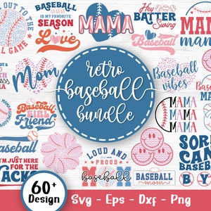 Retro Baseball Svg Bundle, Baseball Quotes Svg, Baseball Stitches Svg, Baseball Mom, Baseball Heart Svg, Baseball Life, Svg Files For Cricut