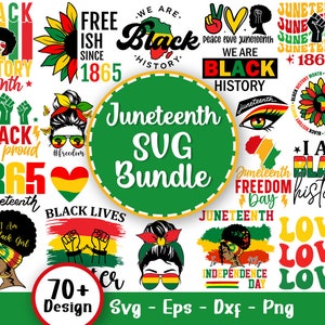 Juneteenth Svg-bundel, Free-ish Svg, Black History Png, Juneteenth Is My Independence Day, vier Juneteenth Svg, Svg-bestanden voor Cricut