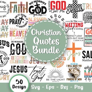 Pacchetto di citazioni cristiane in formato SVG, Scritture in formato SVG, Versetti della Bibbia in formato SVG, Religiosi in formato SVG, Gesù in formato SVG, Dio in formato SVG, Fede cristiana in formato SVG, File SVG per Cricut