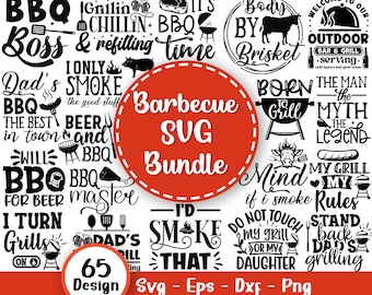 Barbecue Svg Bundle, BBQ Svg, Grilling Svg, Funny Apron Svg, Dad's Bar and Grill Svg, Kitchen Svg, Grilling Clipart, Svg Files For Cricut