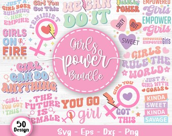 Girl Power Svg bundel, Girl Leader Svg, Boss Babe Svg, Girl Boss Svg, Sterke Vrouw Svg, Vrouwen Empowerment Svg, Schoonheid, Svg-bestanden voor Cricut