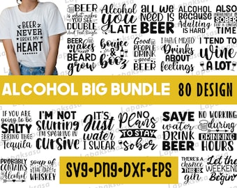 Funny Alcohol Svg Bundle, Alcohol Quotes Svg, Coaster Svg, Vodka Svg, Wine Svg, Beer Svg, Whiskey Svg, Drinking Svg, Svg Files For Cricut