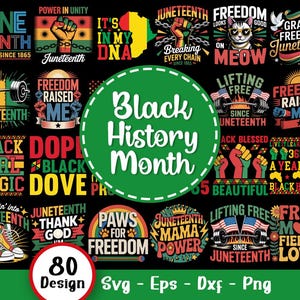 Black History Month SVG Bundle, Juneteenth Svg Bundle, Juneteenth 1865 Svg, Juneteenth Svg, Juneteenth since 1865 Svg, Svg Files For Cricut