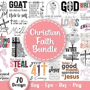 Christian Faith SVG Bundle, Christian Svg, Scripture Svg, Bible Verse Svg, Religious Svg, Jesus Svg, Faith svg Bundle, Svg Files For Cricut