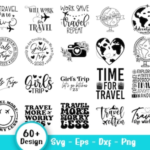 Travel Quotes Svg,Travel Svg Bundle,Silhouete Travel Png,Traveling svg,vacation svg,Girl Trip Shirt Svg,Girls Weekend Svg,Travel Love Svg,Dashed Line Svg,Exploring Svg,Adventure Cricut,Airplane Route Svg