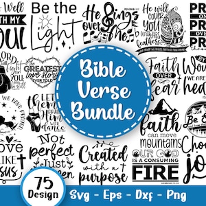 Bible Verse Svg Bundle, Christian Svg, Religious Svg, Scripture Svg, Blessed Svg, Jesus Svg, Pray on It Svg, God Svg, Svg Files For Cricut