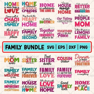 Family Svg Bundle, Farmhouse Svg, Family Life Svg Files, House Decoration Svg, Farmhouse Family Svg Files for Cricut, Family Quotes Svg