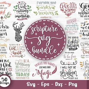 Christian Svg Bundle, Religious Svg Bundle, Bible Quotes Svg, Bible Verse Svg, Scripture Svg, Jesus Svg, Cross Svg, Svg Files For Cricut V2