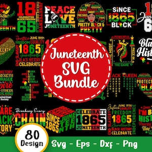 Juneteenth Svg Bundle, Black History Month SVG Bundle, Juneteenth 1865 Svg, Juneteenth Svg, Juneteenth since 1865 Svg, Svg Files For Cricut