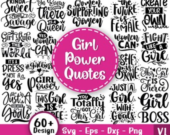 Girl Power Svg bundel, Girl Leader Svg, Boss Babe Svg, Girl Boss Svg, Sterke Vrouw Svg, Vrouwen Empowerment Svg, Schoonheid, Svg-bestanden voor Cricut