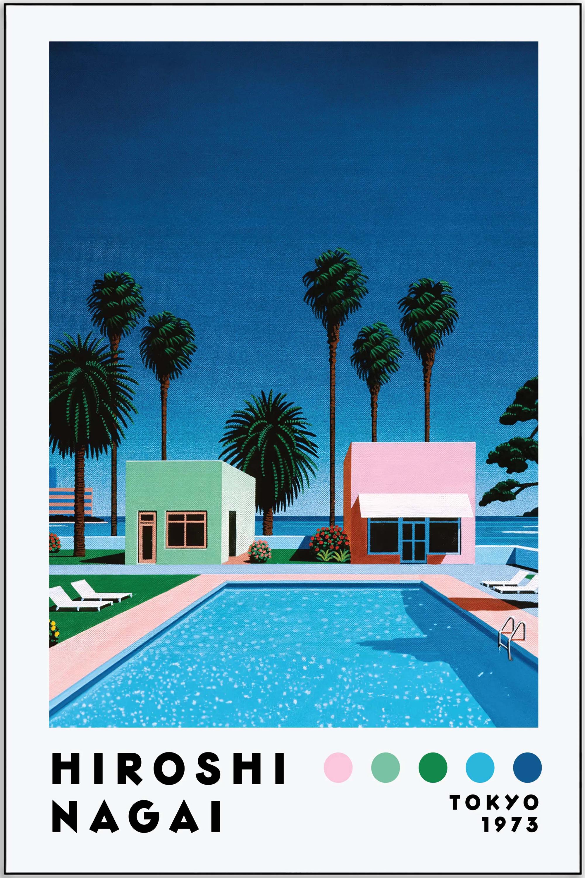Hiroshi Nagai 'tokyo 1973' Pool Art Print - Etsy