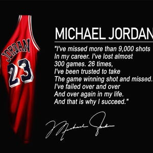 Kup 1, a otrzymasz 1 GRATIS - Michael Jordan art, NBA Player, Chicago Bulls, Michael Poster, Basketball Print, Michael Jordan Quoute Poster - admenshop