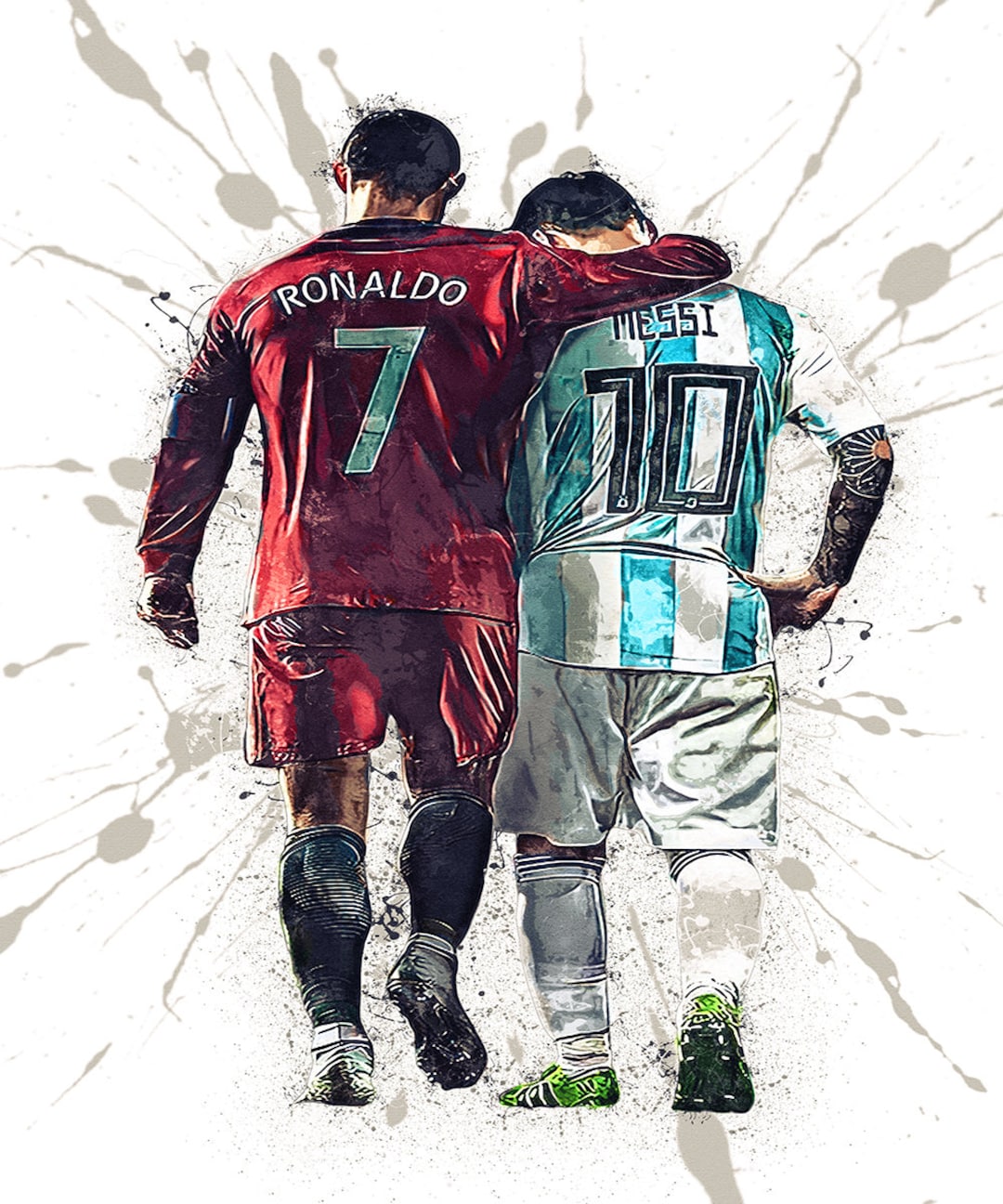 クリスティアーノ・ロナウド・リオネル・メッシ Cr7 ポスター