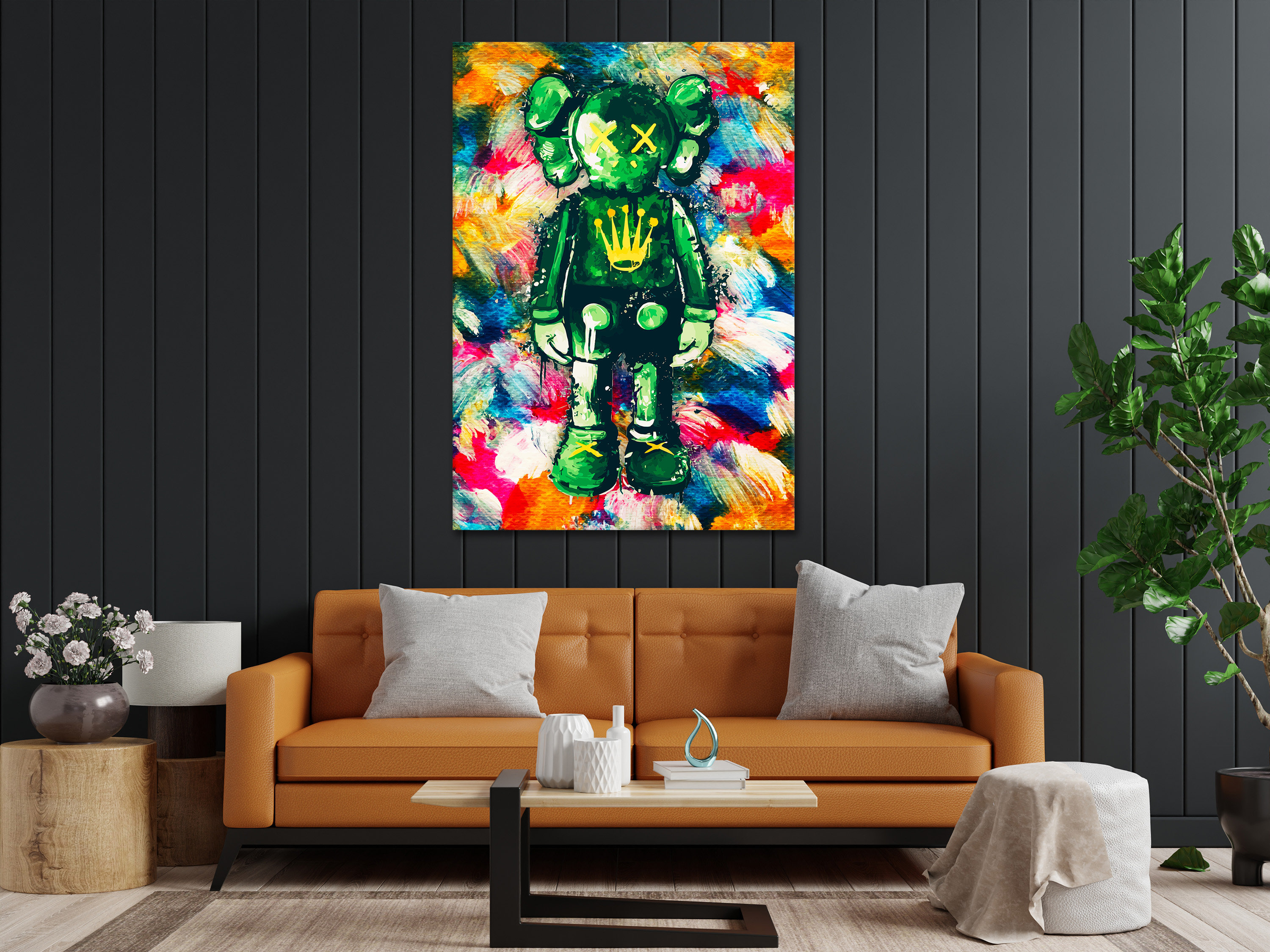 Kaws Rolex Graffiti Art, Urban Street Decor - Etsy
