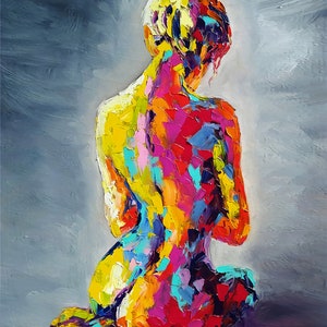 Colorful Woman Portrait Poster: High Fashion Wall Art Print