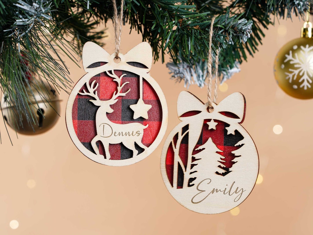 Custom Christmas Tree Ornaments Wooden Christmas Ornaments Etsy