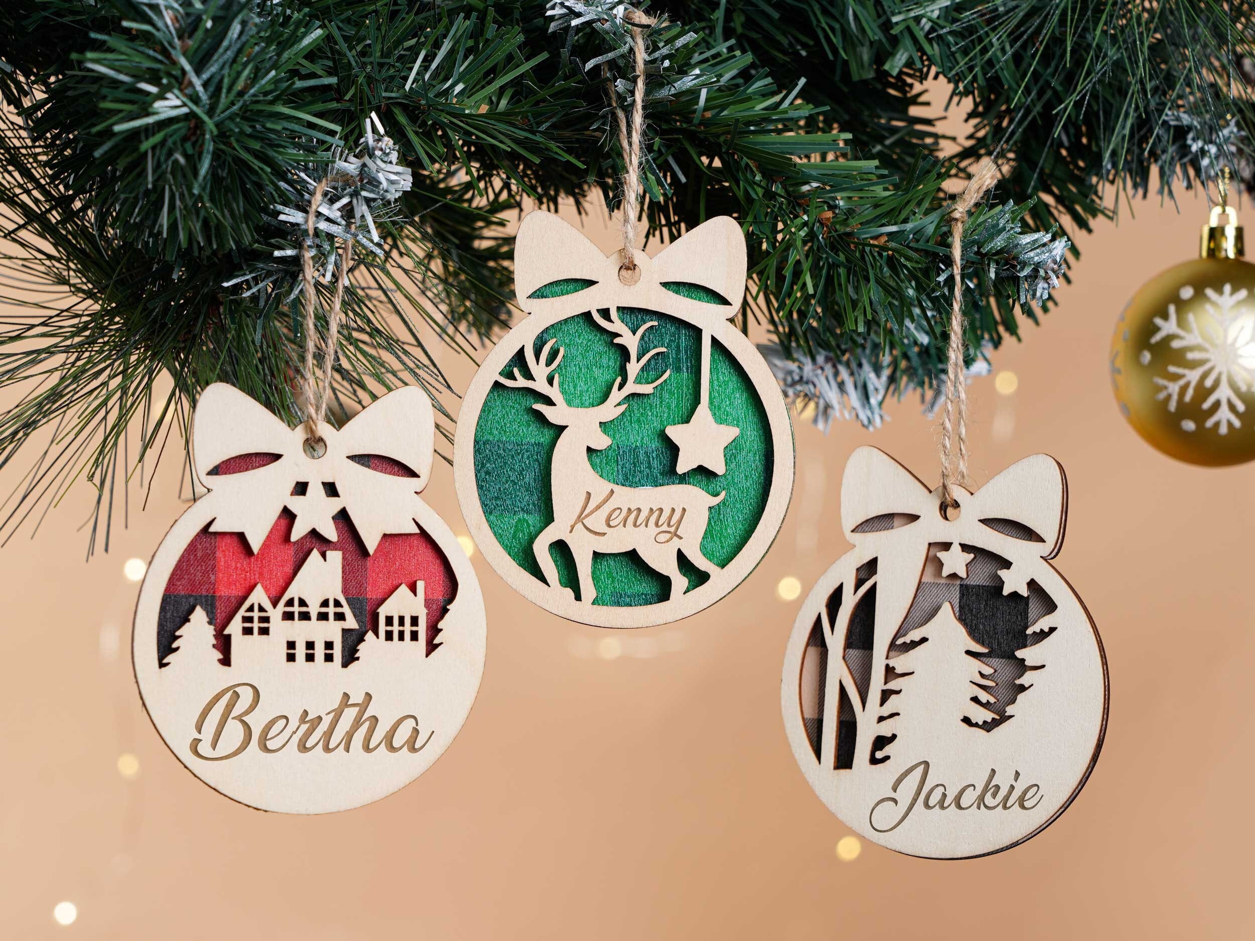 Custom Christmas Tree Ornaments Wooden Christmas Ornaments Etsy Australia