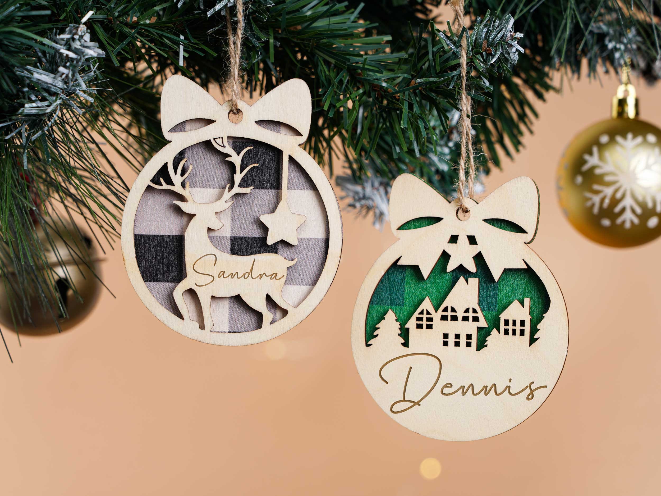 Custom Christmas Tree Ornaments Wooden Christmas Ornaments Etsy Australia