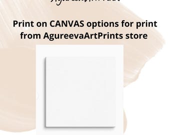 Stampa su tela per UNA SINGOLA stampa SENZA CORNICE dal negozio AgureevaArtPrints