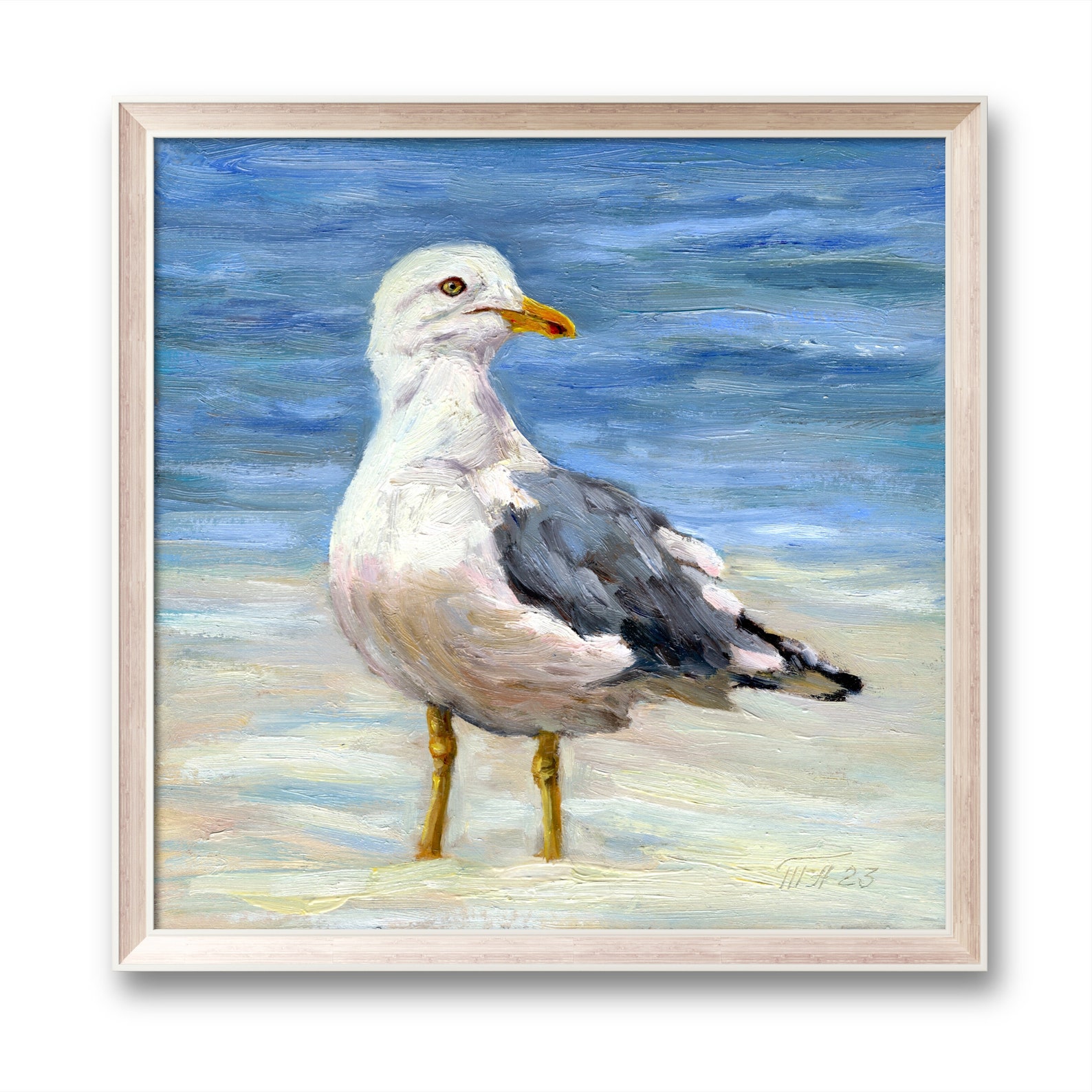 Seagull Fine Art Print Coastal Wall Art Seagull Artwork Beach House ...