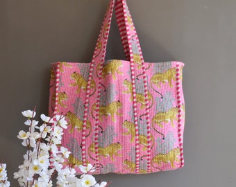 Wholesale Tote Bag !! Floral Print Cotton Market Bag, Quilted Tote Shopping Bag, Baho Hippie Bag, Beach Bags, Quilted Tote Bag Shoulder Bag