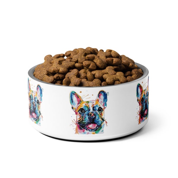 Food Bowl Dog Pet Bowl - French Bulldog - French Bulldog