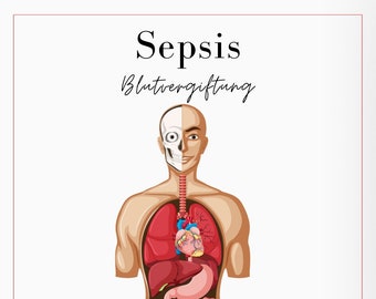 Sepsis / Blood Poisoning Learning Sheets - Learning Sheets & Notes for Nursing and Care Professions. 6 page PDF download.