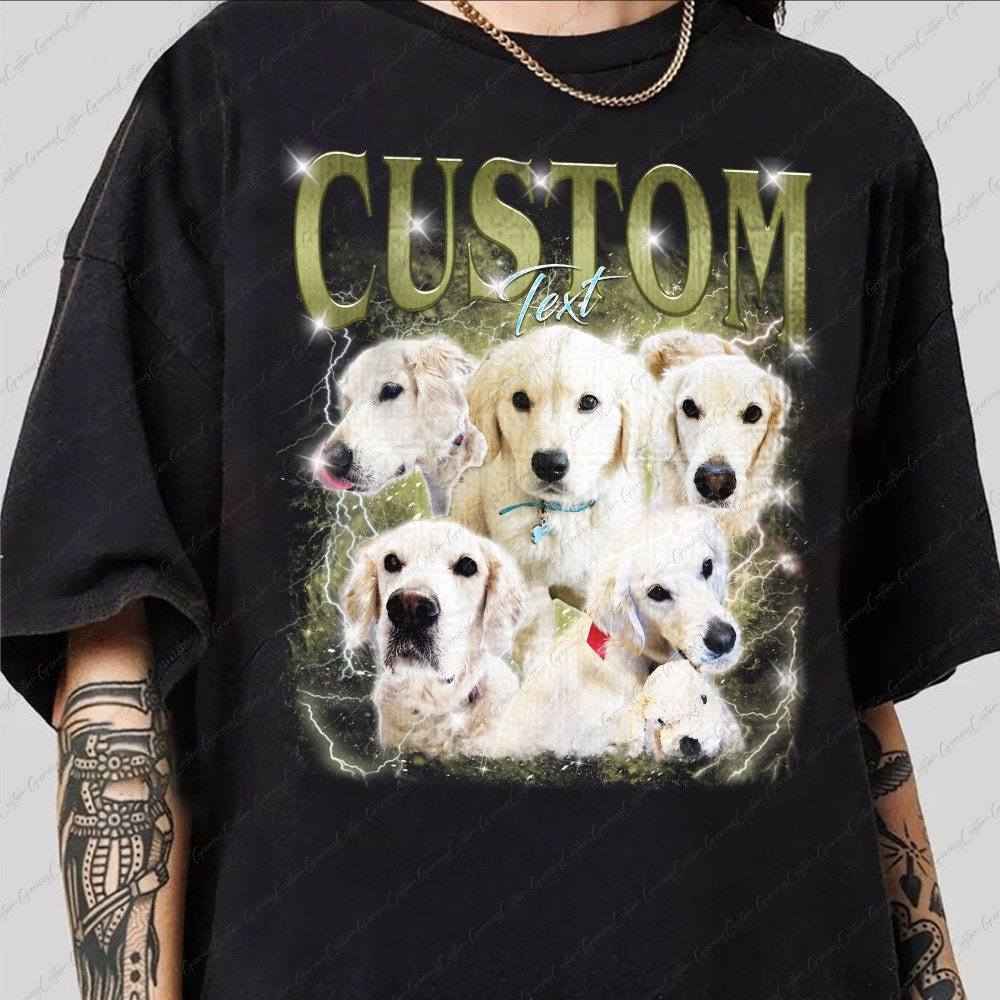 Discover Camicia CUSTOM Bootleg Rap PET, Maglietta Personalizzata Per Animali Domestici