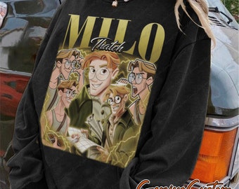 Milo Thatch Atlantis Vintage Style Shirt, Magic Movie Characters Shirt, Disney Atlantis Shirt, Milo Thatch Homage T-shirt, Disney Halloween