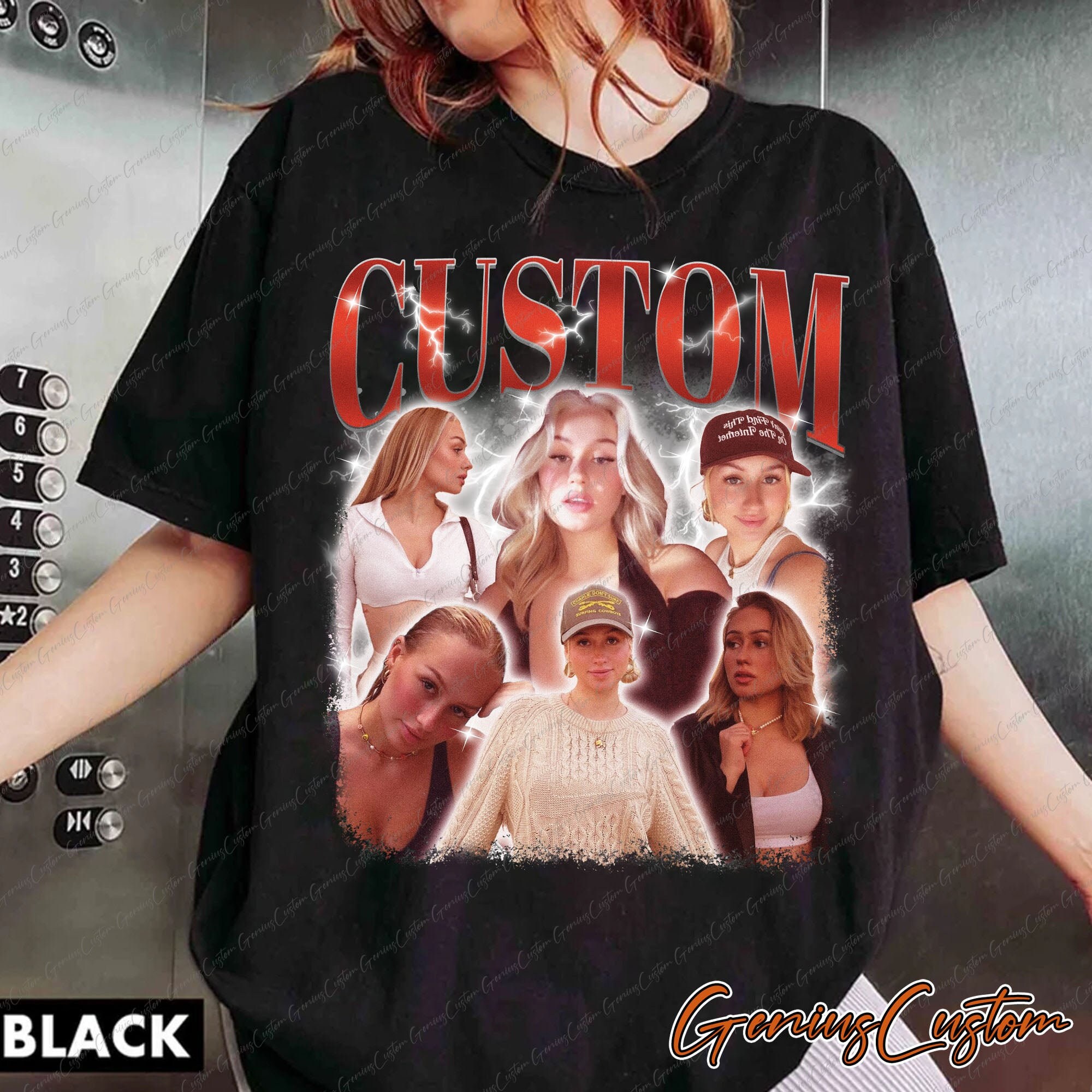 Custom Bootleg Rap Tee, Custom Photo T Shirt