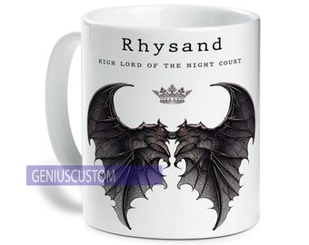 Rhysand High Lord Night Court Mug, Mug Gift J Maas A Court of Thorns and Roses Court of Dreams Mug Gift for the Rhysand Fangirl