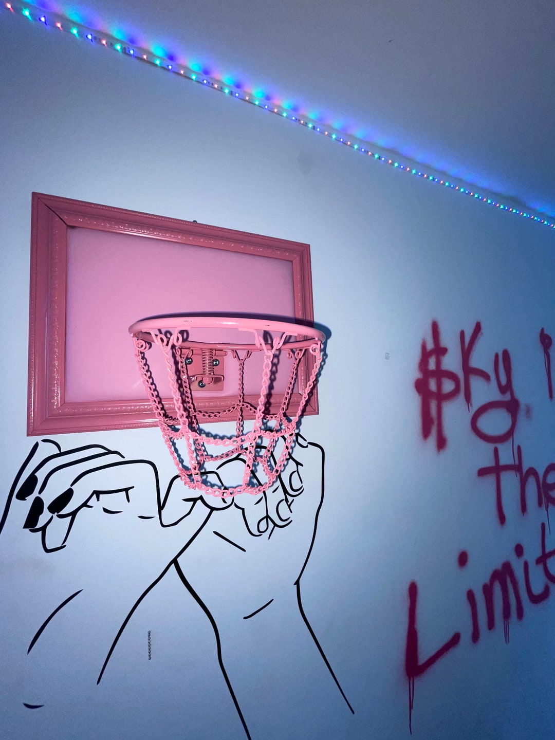 Barbie Pink Basketball Hoop Etsy