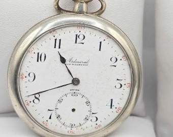 1915 Antique Admiral (Tacy Watch Co) Pocket Watch- Semi Functional