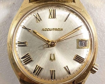1970 Bulova Accutron 218 Tuning Fork Watch | 14K Gold Filled