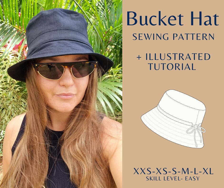 Bucket Hat Sewing Pattern PDF Safari Hat Sewing Pattern Etsy