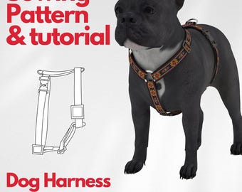 Dog Harness Sewing Pattern | DIY XS-XXL (pdf Pattern)