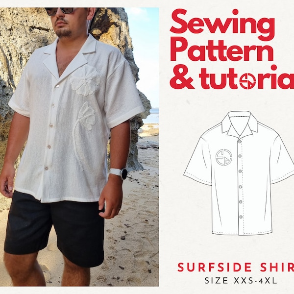 Hawaiian Shirt Sewing Pattern Etsy