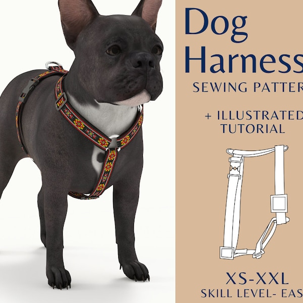 Dog Harness Pattern Etsy