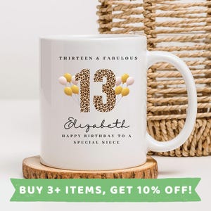 Niece 13th Birthday Mug Niece 13th Birthday Gift Niece 13th Birthday Card Niece 13th Birthday Gifts Niece 13th Birthday Present Niece 13 th