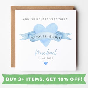 Personalised New Baby Card For Boy Card New Baby Boy Card Gift New Baby Boy Gift New Baby Boy Cards New Baby Boy Card Grandson Set