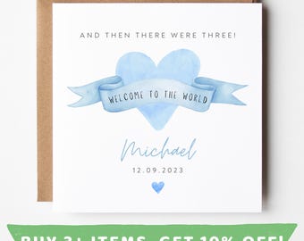Personalised New Baby Card For Boy Card New Baby Boy Card Gift New Baby Boy Gift New Baby Boy Cards New Baby Boy Card Grandson Set