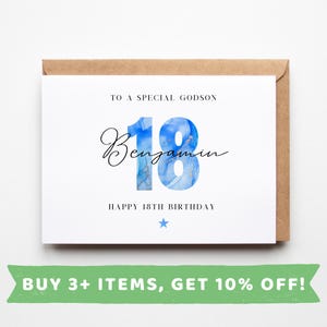 Tarjeta de cumpleaños número 18 para ahijados. Tarjetas de cumpleaños número 18 para ahijados. Regalo para cumpleaños número 18 para ahijados. Regalos para cumpleaños número 18 para ahijados. Taza con regalo para cumpleaños número 18 para ahijados.