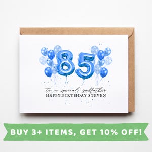 Godfather 85th Birthday Cards Godfather 85th Birthday Cards Godfather 85th Birthday Gift Godfather 85th Birthday Gifts 85th Godfather 85th