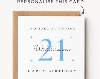 Godson 21st Birthday Card Godson 21st Birthday Cards Godson 21st Birthday Gift Godson 21st Birthday Gifts For Him Godson 21st Birthday Print